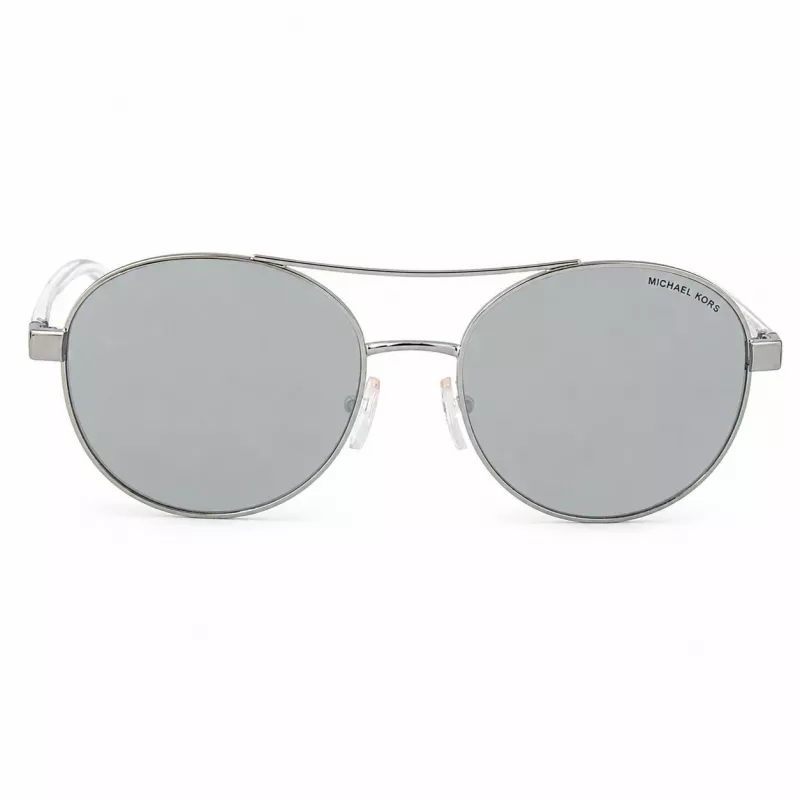 Michael Kors Damen Pilot-Sonnenbrille MK-1159 - Schwarzer Acetat-Rahmen, Graue Verlaufsgläser