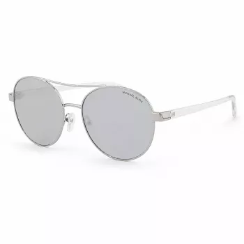 Michael Kors Damen Pilot-Sonnenbrille MK-1159 - Schwarzer Acetat-Rahmen, Graue Verlaufsgläser