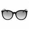 Michael Kors Damen MK-2208 Oversized eckige Sonnenbrille Schwarz Gradient Grau 55mm