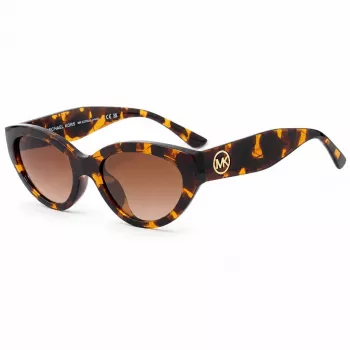 Michael Kors Damen-Katzenaugensonnenbrille MK-2253U Schwarz Grau Verlauf 53mm