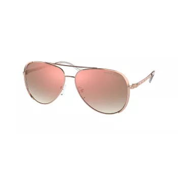 Michael Kors Damen MK1101B11086F Aviator Sonnenbrille 60mm