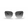 Michael Kors Damen Aviator Sonnenbrille MK1108 Light Gold Grau Verlauf 57mm