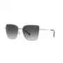 Michael Kors Damen Aviator Sonnenbrille MK1108 Light Gold Grau Verlauf 57mm