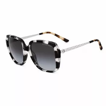 Michael Kors Damen Sonnenbrille MK2206SNOWLEO Snow Leopard Acetat Grau Verlauf 55mm