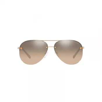 Michael Kors Damen übergroße quadratische Sonnenbrille MK1135B10143D - Verlaufsgraues Glas, schwarzer Acetatrahmen