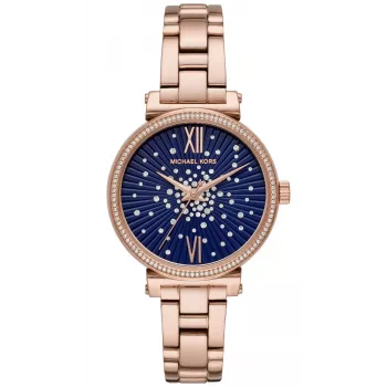 Michael Kors Damen Pyper Roségold Edelstahl Uhr MK3971 35mm