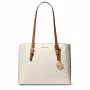 Michael Kors Damen Saffiano Leder Taschen-Set – Tote und Pouch (Vanille) – Modell 35F3GCFT9TVAN