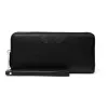 MICHAEL KORS Damen Saffiano Leder Geldbörse & Handyhülle mit Reißverschluss, Schwarz (Jet Set Travel) - 35S6STVE9LBLA