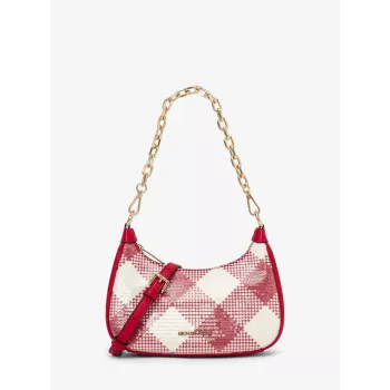 Michael Kors Damen Signature Crossbody Bag 35T4G4CU6IBRI Braun Acorn Coated Canvas