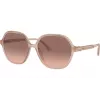 Michael Kors Damen eckige Acetat-Sonnenbrille MK2186U344913 58/16/140 mm