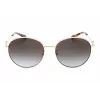 Michael Kors Damen-Sonnenbrille MK1119-10148G Eckiges transparent graues Gestell graue Gradientengläser 57/16/140 mm