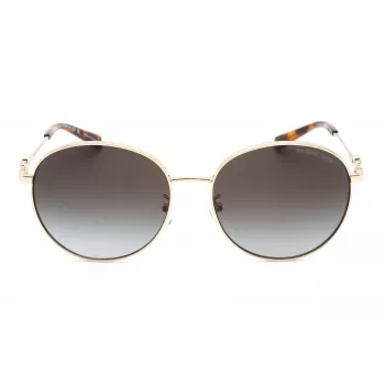Michael Kors Damen-Sonnenbrille MK1119-10148G Eckiges transparent graues Gestell graue Gradientengläser 57/16/140 mm