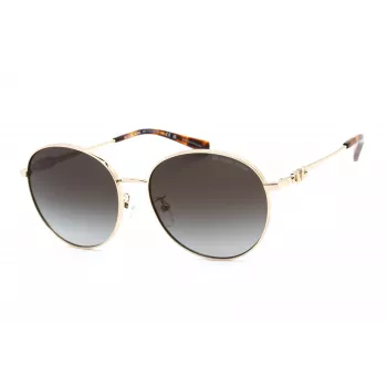 Michael Kors Damen-Sonnenbrille MK1119-10148G Eckiges transparent graues Gestell graue Gradientengläser 57/16/140 mm
