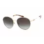 Michael Kors Damen-Sonnenbrille MK1119-10148G Eckiges transparent graues Gestell graue Gradientengläser 57/16/140 mm