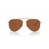 Michael Kors Damen-Sonnenbrille MK1146-101473 Dunkle Schildpatt-Acetat-Fassung Braune Verlaufsgläser 53/13/140 mm