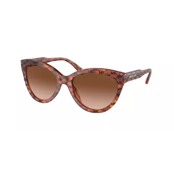 Michael Kors Damen-Sonnenbrille MK2158-34453B Dark Tortoise Brown Gradient 55mm