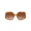 Michael Kors Damen-Sonnenbrille MK217739153B5 Dunkle Schildpatt-Fassung Braune Verlaufsgläser 56mm