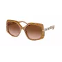 Michael Kors Damen-Sonnenbrille MK217739153B5 Dunkle Schildpatt-Fassung Braune Verlaufsgläser 56mm