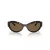Michael Kors Damen-Sonnenbrille MK2198-300673 Dunkelbraunes Acetat-Gestell Braune Verlaufsgläser 59 mm