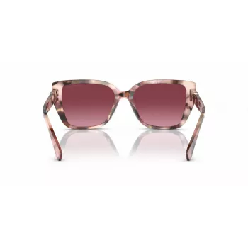 Michael Kors Damen-Sonnenbrille MK2199-39468H Dunkelschildpatt-Acetatrahmen Braune Verlaufsgläser 55mm