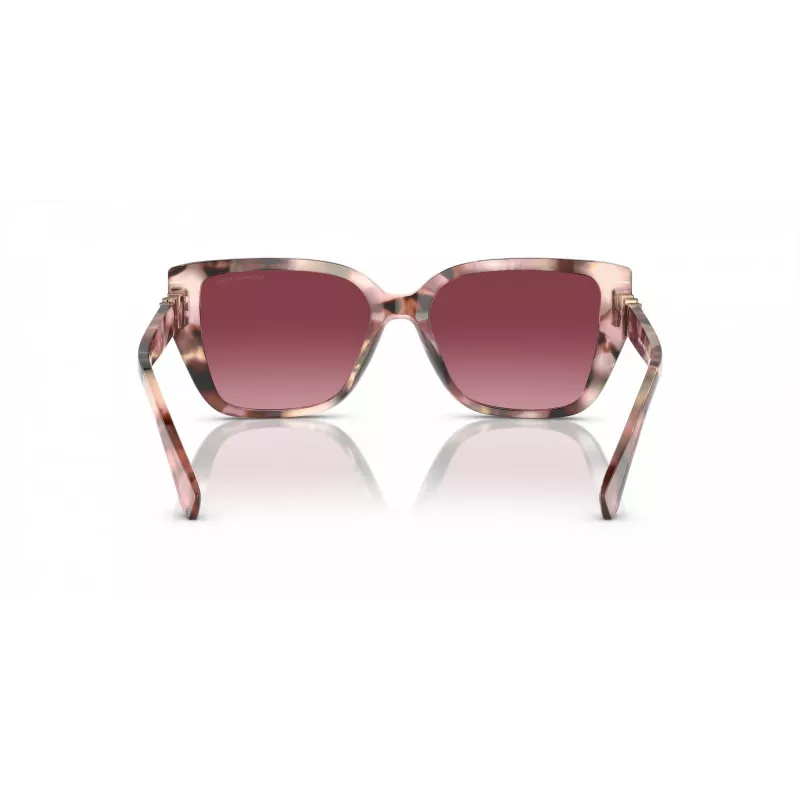 Michael Kors Damen-Sonnenbrille MK2199-39468H Dunkelschildpatt-Acetatrahmen Braune Verlaufsgläser 55mm