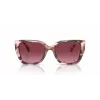 Michael Kors Damen-Sonnenbrille MK2199-39468H Dunkelschildpatt-Acetatrahmen Braune Verlaufsgläser 55mm