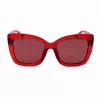 Michael Kors Damen-Sonnenbrille MK2267UCHERRY - Cherry Acetatrahmen, graue Verlaufsgläser, 56 mm