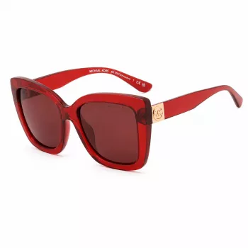 Michael Kors Damen-Sonnenbrille MK2267UCHERRY - Cherry Acetatrahmen, graue Verlaufsgläser, 56 mm