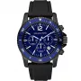 Michael Kors MK8165 Herren Analog Quarz Chronograph Uhr 46mm Schwarzes Silikon