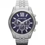 Michael Kurz Herren-Chronograph MK8280 45mm Edelstahl Blaues Zifferblatt