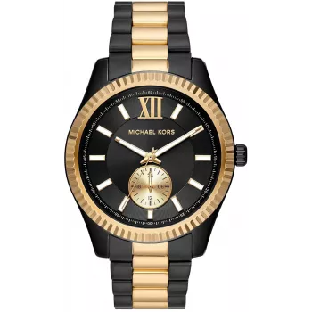 Michael Kors MK8948 Unisex Quarzuhr, 45 mm, Schwarz
