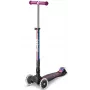 Micro Maxi Deluxe Foldable LED Neochrome 3-Rad Kinderroller, Lila