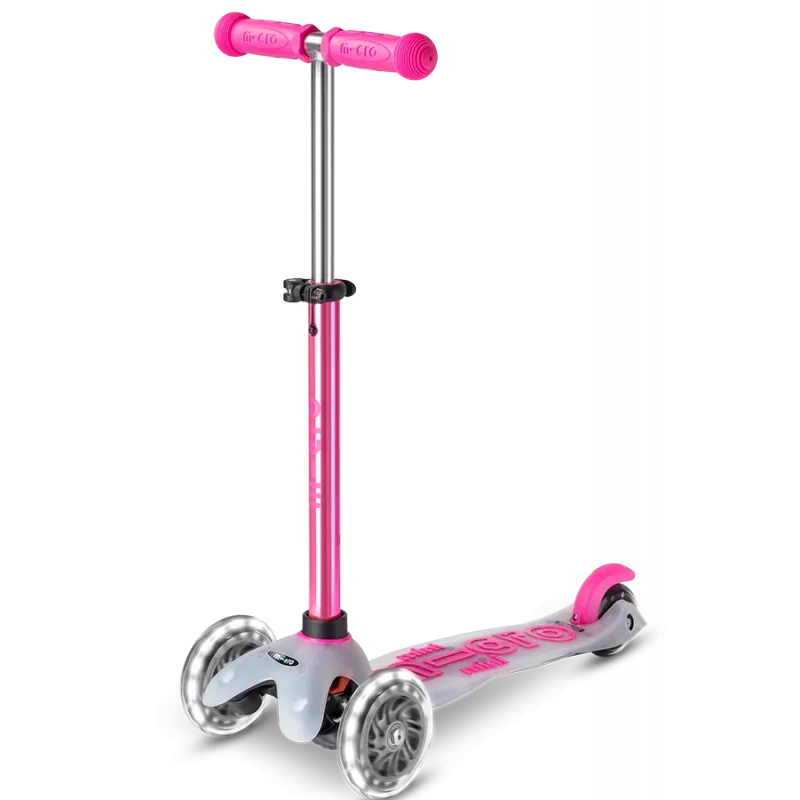Micro Mini Deluxe Flux LED Neochrome Scooter Pink