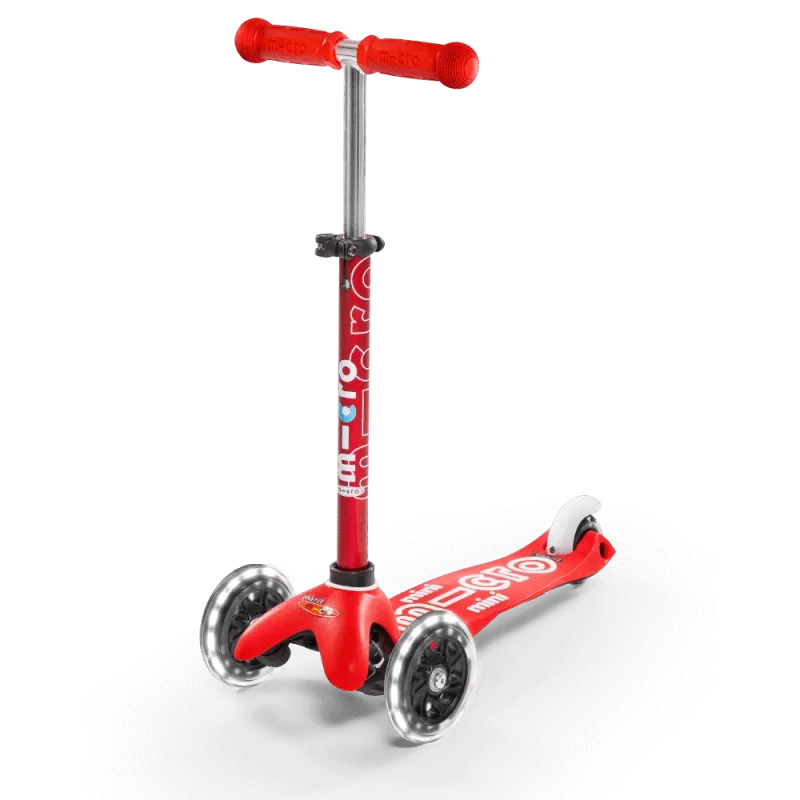 Micro Mini Deluxe LED Scooter mit leuchtenden Rädern - Grün