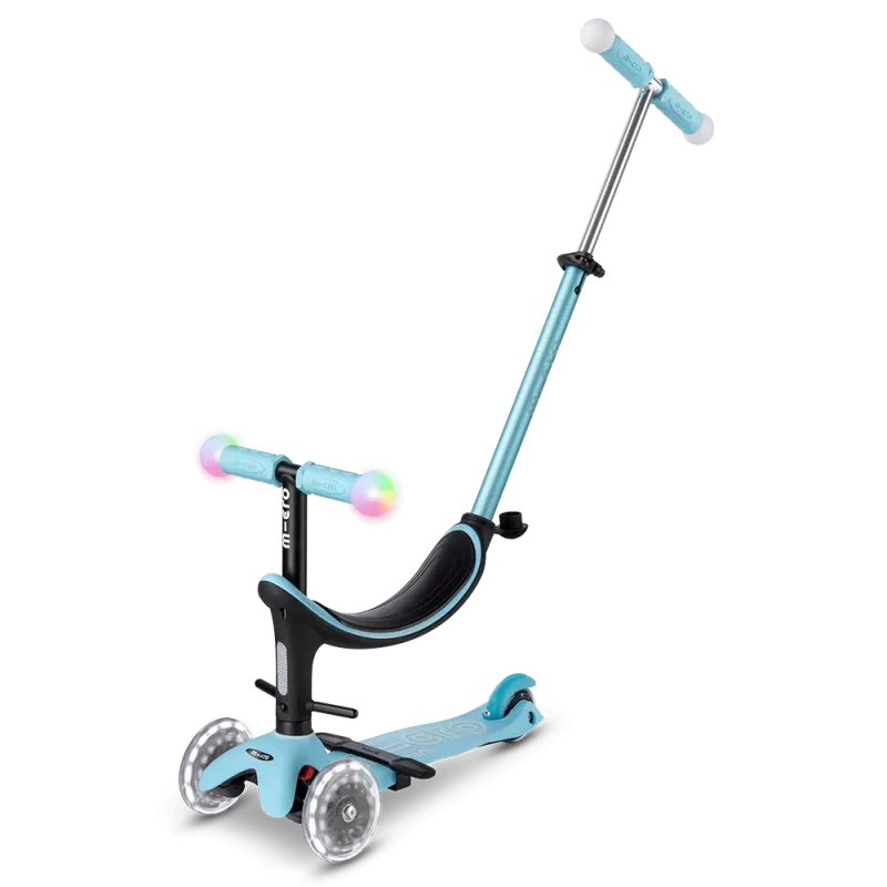 Micro Mini2Grow Deluxe Magic LED Scooter Blau