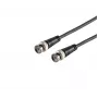 MICROCONNECT BNC-Stecker auf BNC-Stecker RG-59 Koaxialkabel, 75 Ohm, 1 m, Schwarz