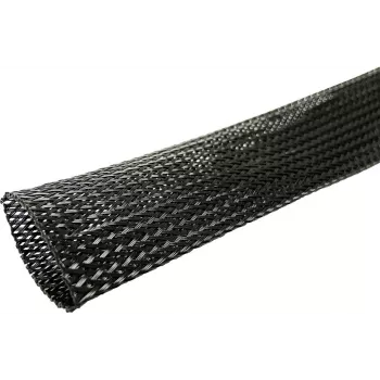 MicroConnect Dehnbarer Kabelkanal 30mm Schwarz 50m Rolle CABLESLEEVE030-50B