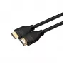 MicroConnect HDMI High Speed Kabel mit Ethernet, 1m CCS, Schwarz