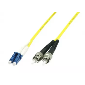 MicroConnect LC/PC auf ST/PC 10m 9/125 Singlemode-Duplex-Patchkabel