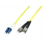 MicroConnect LC/PC auf ST/PC 10m 9/125 Singlemode-Duplex-Patchkabel