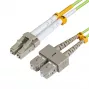 MICROCONNECT LC/UPC-SC/UPC 10m OM5 Glasfaser-Patchkabel
