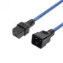 MicroConnect MC-C19C20LOCK-1M-B Verriegelungskabel IEC Netzkabel C20 auf C19 1m Schwarz