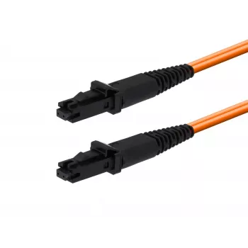 MICROCONNECT MTRJ/UPC auf MTRJ/UPC 0,5m OM1 Duplex Glasfaser-Patchkabel, Orange