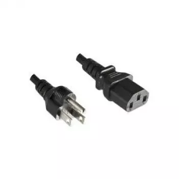 Microconnect PE010418JAPAN Stromkabel NEMA 5-15P auf IEC C13 1,8 m Schwarz