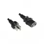 Microconnect PE010418JAPAN Stromkabel NEMA 5-15P auf IEC C13 1,8 m Schwarz