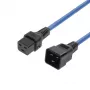 MICROCONNECT Netzkabel C19 IEC Lock - C20, 2m, 16A, Verriegelndes C19 auf C20, Schwarz