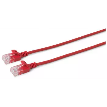 MICROCONNECT U/UTP CAT6 0,5m rotes Slim Ethernet Patchkabel