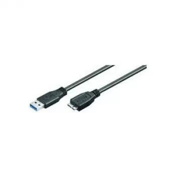 MicroConnect USB 3.0 Kabel - 5m, USB-A Stecker auf Micro-USB B Stecker, Schwarz USB3.0AB5MICRO