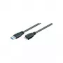 MicroConnect USB 3.0 Kabel - 5m, USB-A Stecker auf Micro-USB B Stecker, Schwarz USB3.0AB5MICRO