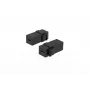 MICROCONNECT USB-C Buchse auf Buchse Keystone-Adapter, USB 3.2 Gen 2, 10Gbps, 100W PD, DisplayPort Alt Mode, Schwarz